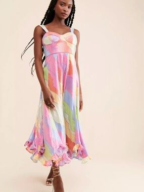 Anthropologie Hutch Sequin Bustier Dress